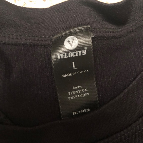 Sale: 5 for $10 - Velocity L ribbed crop top - Picture 5 of 6